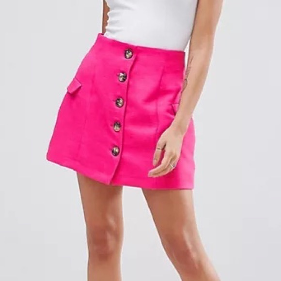 ASOS PETITE Tailored Uber High Waist Mini Skirt - Picture 1 of 7
